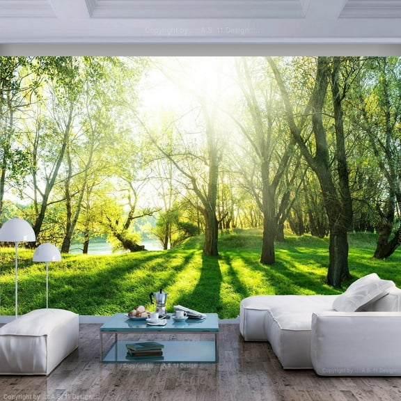 Tiptophomedecor Landscape Wallpaper Wall Mural - Sunny May Day