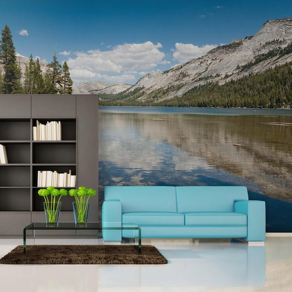 Tiptophomedecor Landscape Wallpaper Wall Mural - Tenaya Lake - Yosemite National Park