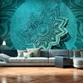 thumbnail image 1 of Tiptophomedecor Mandala Wallpaper Wall Mural - Azure Flower, 1 of 4