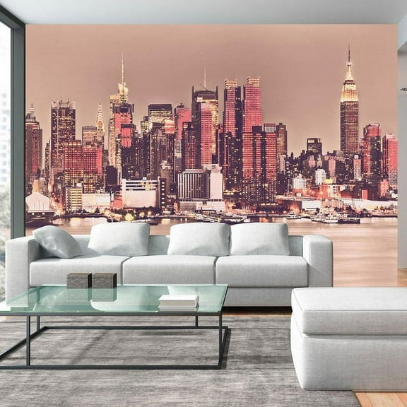Tiptophomedecor New York Wallpaper Wall Mural - Midtown Manhattan Skyline
