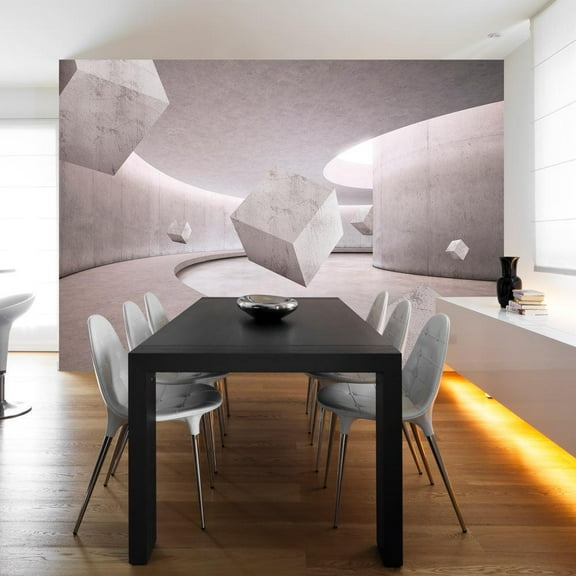 Tiptophomedecor Peel and Stick 3D Illusion Wallpaper Wall Mural - Art Of Symmetry - Removable Wall Decals