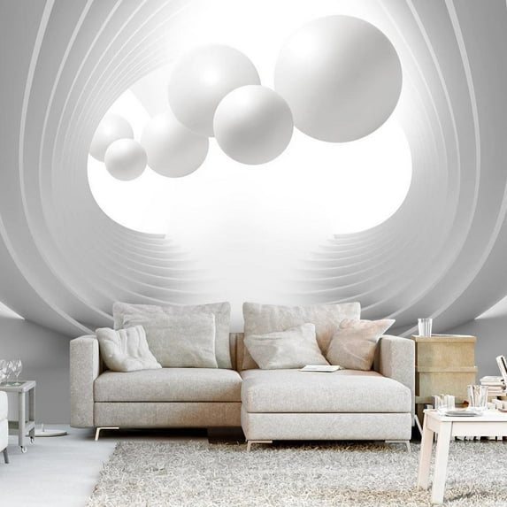 Tiptophomedecor Peel and Stick 3D Illusion Wallpaper Wall Mural - Gate Of Modernity - Removable Wall Decals