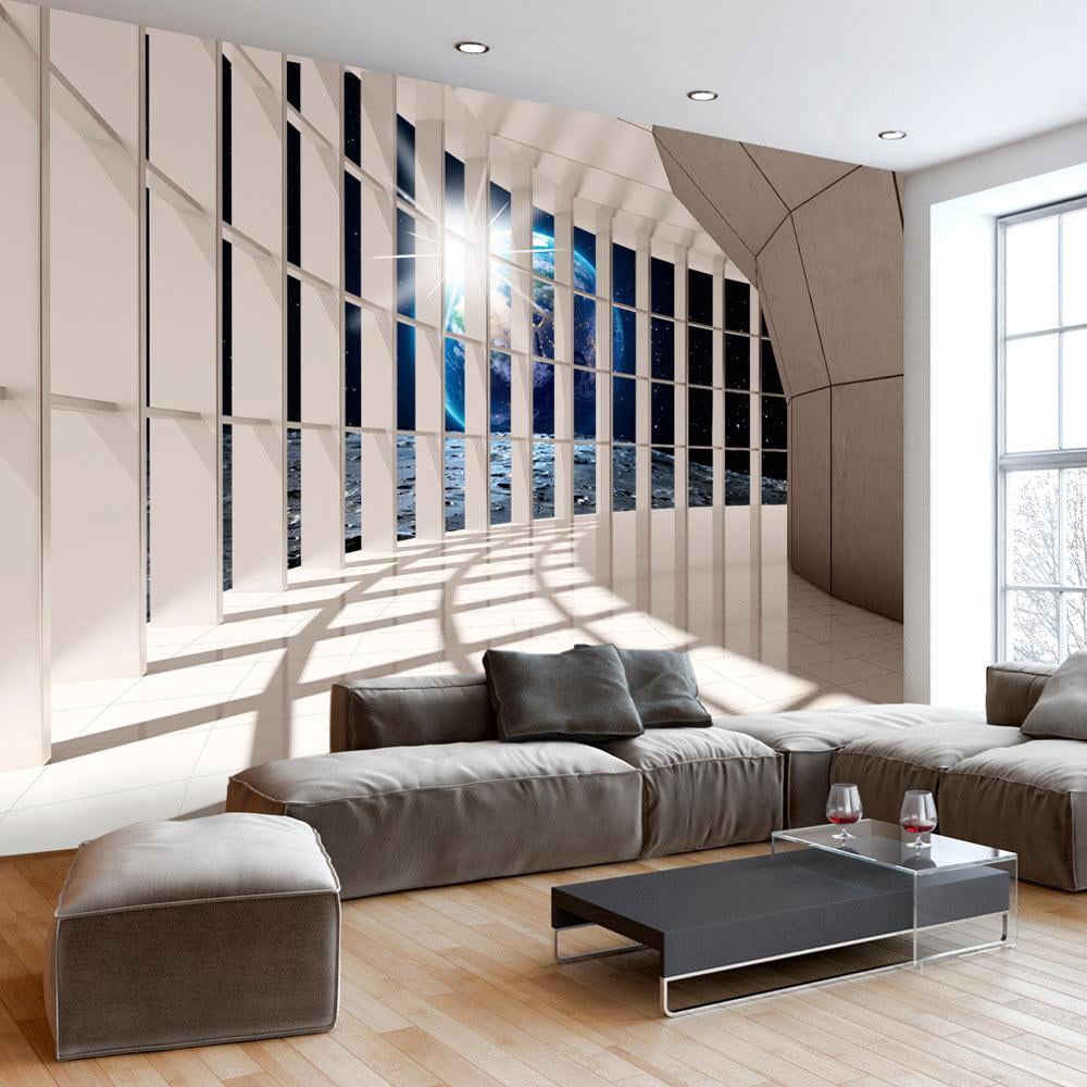 Tiptophomedecor Peel and Stick 3D Illusion Wallpaper Wall Mural - Lunar ...