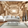 thumbnail image 1 of Tiptophomedecor Peel and Stick 3D Illusion Wallpaper Wall Mural - Upwards... - Removable Wall Decals, 1 of 3