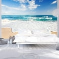 thumbnail image 1 of Tiptophomedecor Peel and Stick Beach Wallpaper Wall Mural - By The Sea - Removable Wall Decals, 1 of 3