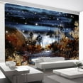 thumbnail image 1 of Tiptophomedecor Peel and Stick Cartoon Wallpaper Wall Mural - Magical Forest - Removable Wall Decals, 1 of 3
