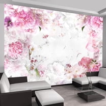 Tiptophomedecor Peel and Stick Floral Wallpaper Wall Mural - Blossoming Hope - Removable Wall Decals