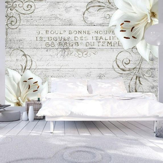 Tiptophomedecor Peel and Stick Floral Wallpaper Wall Mural - Bonne Nouvelle - Removable Wall Decals