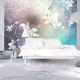 thumbnail image 1 of Tiptophomedecor Peel and Stick Floral Wallpaper Wall Mural - Flowers On Glass - Removable Wall Decals, 1 of 3