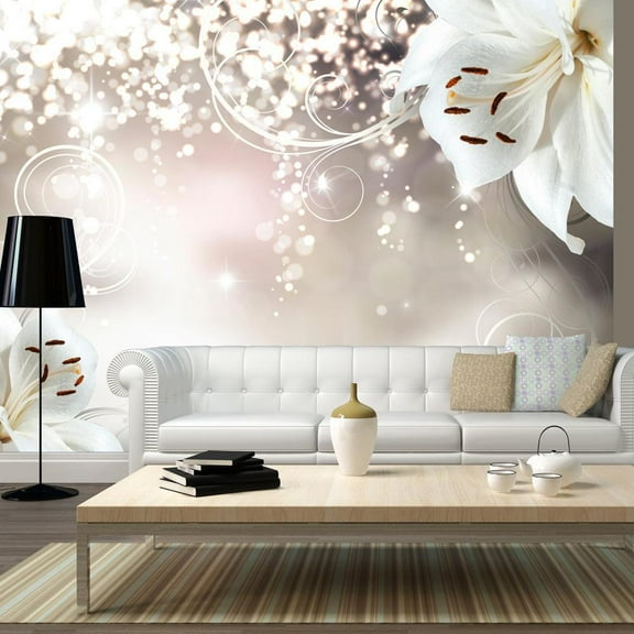 Tiptophomedecor Peel and Stick Floral Wallpaper Wall Mural - Magic Composition - Removable Wall Decals