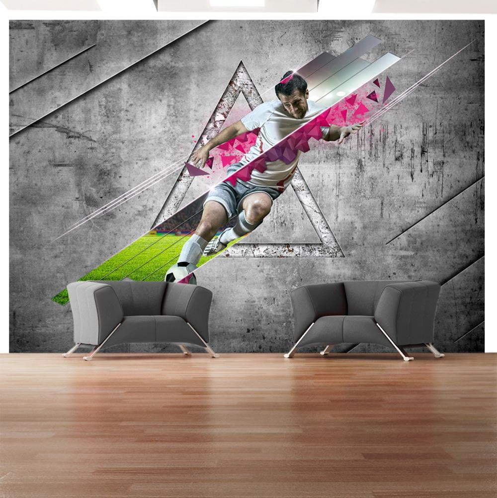 Tiptophomedecor Peel and Stick Football Wallpaper Wall Mural Soccer
