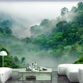 thumbnail image 1 of Tiptophomedecor Peel and Stick Forest Wallpaper Wall Mural - Morning Fog - Removable Wall Decals, 1 of 3