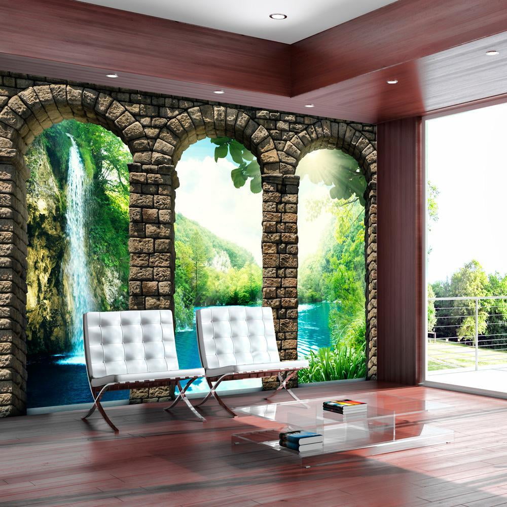 Tiptophomedecor Peel and Stick Forest Wallpaper Wall Mural - Mysterious ...