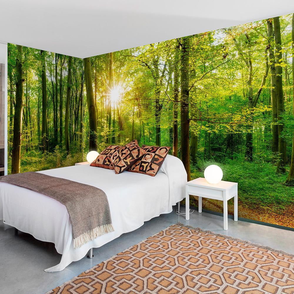 Tiptophomedecor Peel and Stick Forest XXL Wallpaper Wall Mural - Forest ...