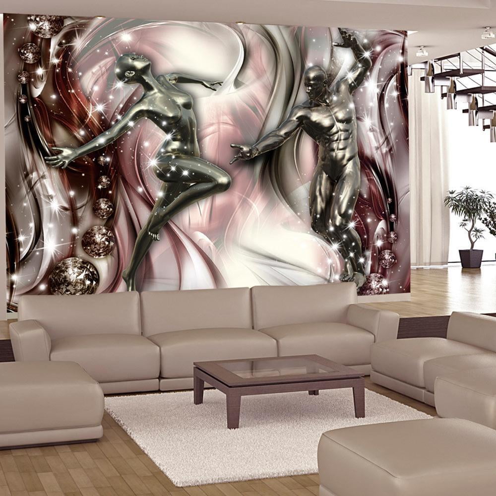 Tiptophomedecor Self-adhesive Glam Wallpaper Mural - Dance Of Passion ...