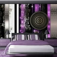 thumbnail image 1 of Tiptophomedecor Peel and Stick Glam Wallpaper Wall Mural - Purple Harmony - Removable Wall Decals, 1 of 3