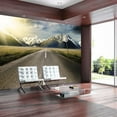 thumbnail image 1 of Tiptophomedecor Peel and Stick Mountains Wallpaper Wall Mural - The Long Road - Removable Wall Decals, 1 of 3