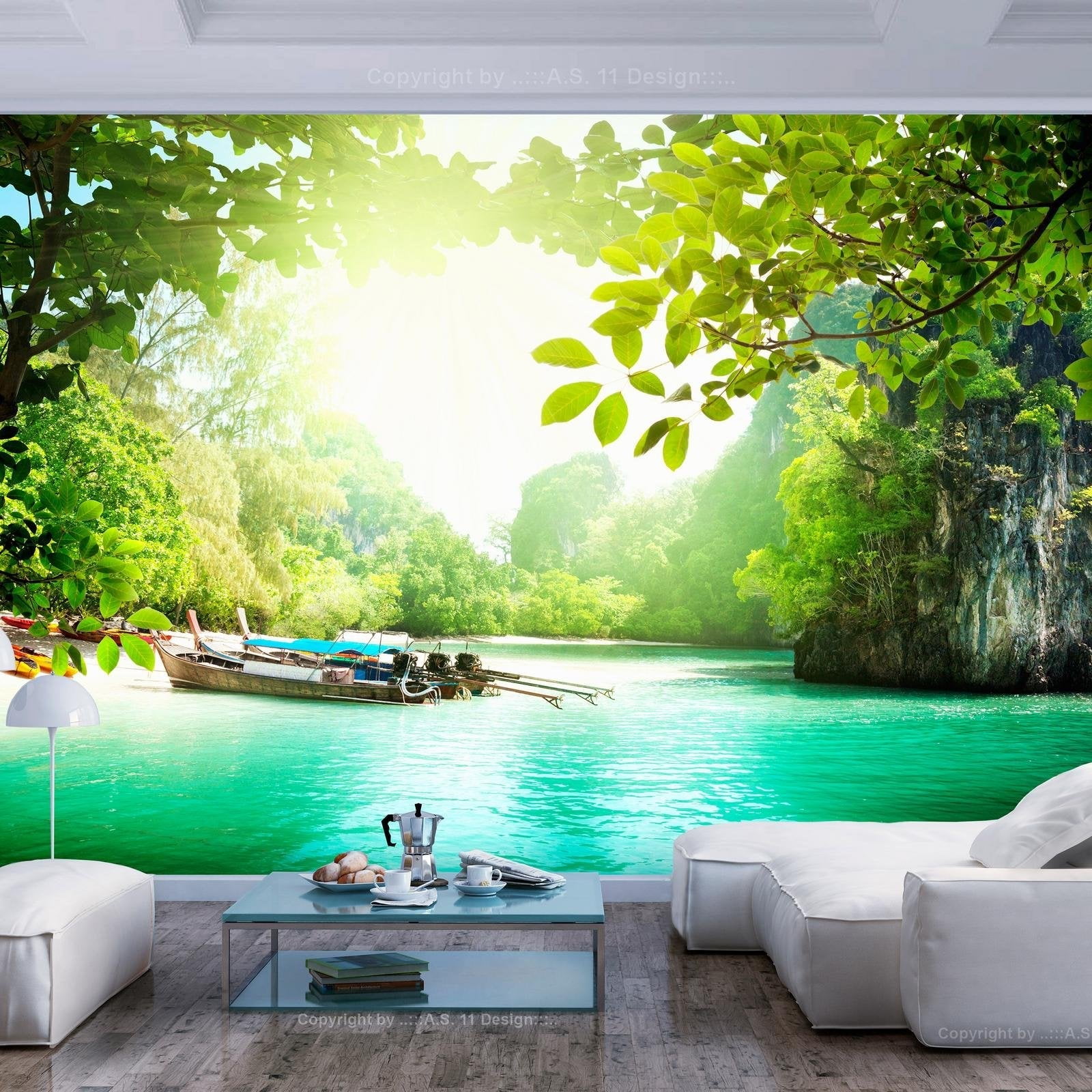 Tiptophomedecor Peel and Stick Nature Wallpaper Wall Mural Heavenly