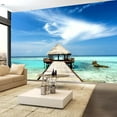 thumbnail image 1 of Tiptophomedecor Peel and Stick Ocean Wallpaper Wall Mural - Holiday Adventure - Removable Wall Decals, 1 of 3