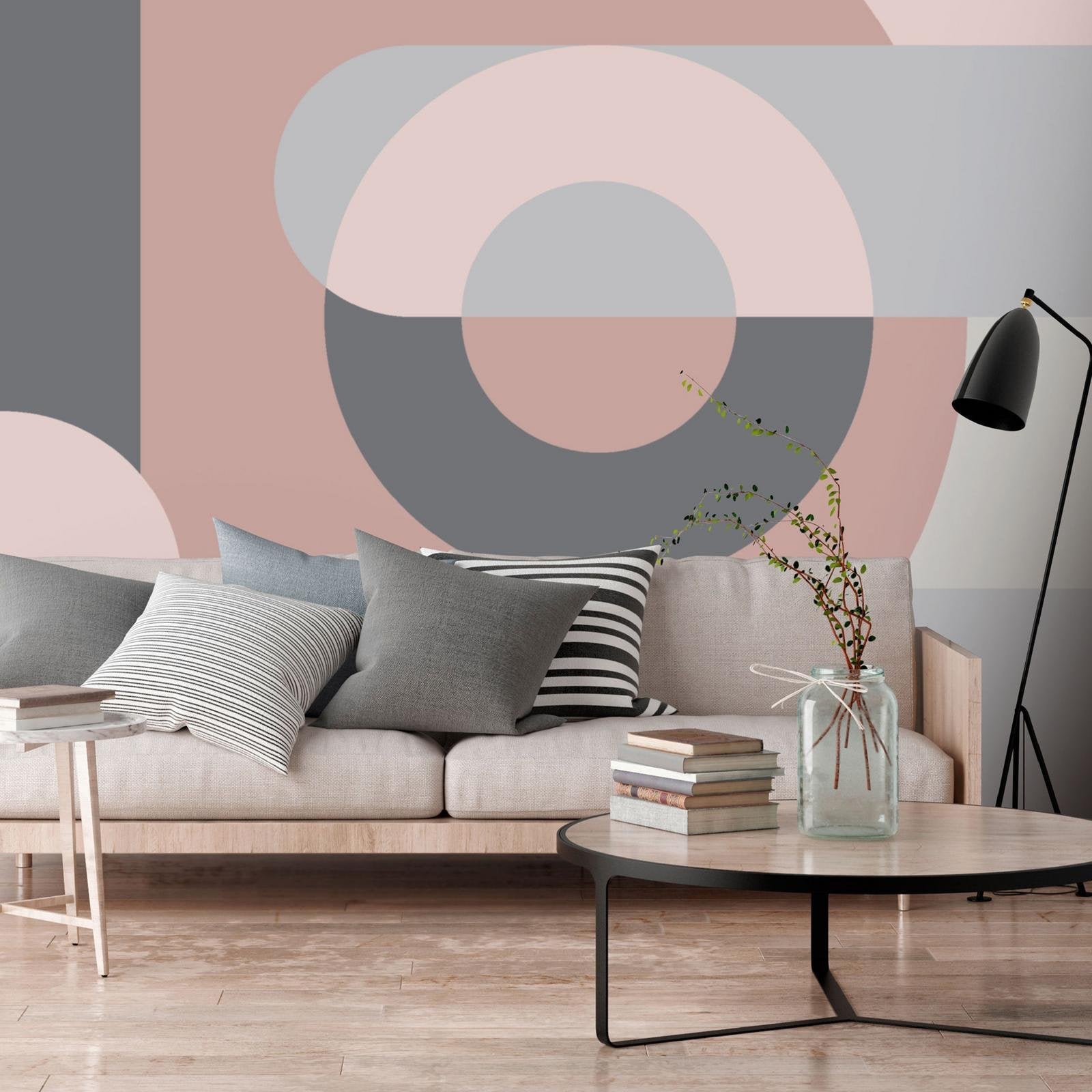 Tiptophomedecor Peel and Stick Wallpaper Wall Mural - Geometric ...