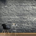 thumbnail image 1 of Tiptophomedecor Peel and Stick Wallpaper Wall Mural - Grey Brick Wall - Removable Wall Decals, 1 of 3