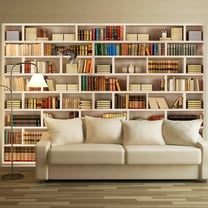 Tiptophomedecor Peel and Stick Wallpaper Wall Mural - Home Library - Removable Wall Decals