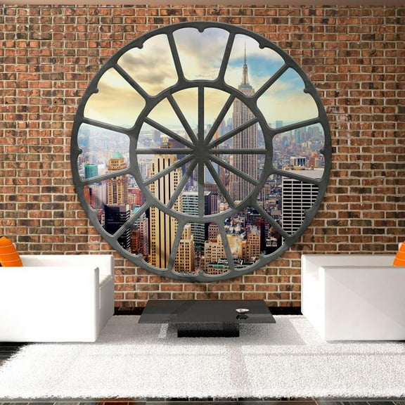 Tiptophomedecor Peel and Stick Wallpaper Wall Mural - New York At Lunchtime - Removable Wall Decals
