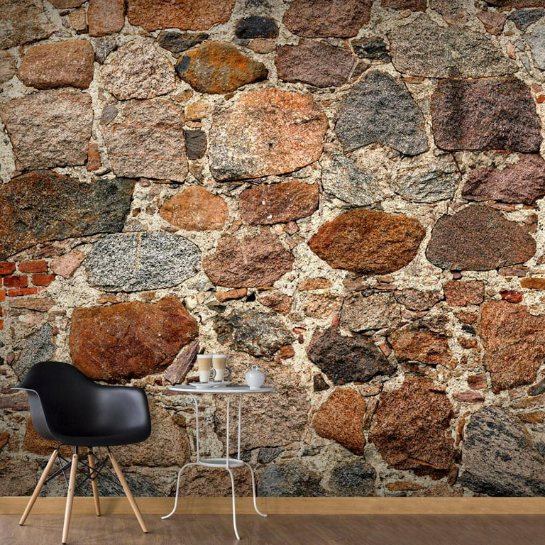 Old Weathered Red Brick Wall Wallpaper Mural