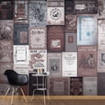 thumbnail image 1 of Tiptophomedecor Peel and Stick Wallpaper Wall Mural - Retro Style Old Book Covers - Removable Wall Decals, 1 of 3