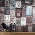thumbnail image 1 of Tiptophomedecor Peel and Stick Wallpaper Wall Mural - Retro Style Old Book Covers - Removable Wall Decals, 1 of 4