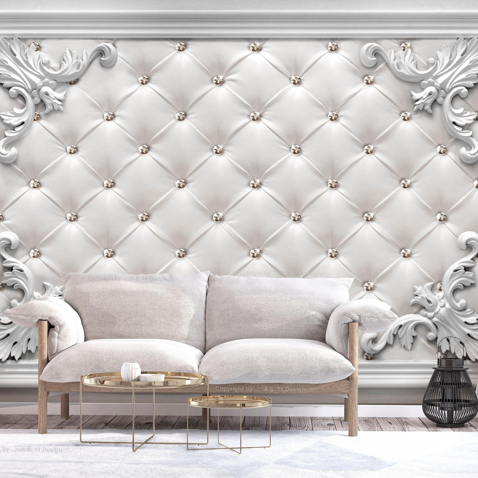 Tiptophomedecor Peel and Stick Wallpaper Wall Mural - White ...
