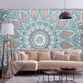 thumbnail image 1 of Tiptophomedecor Peel and Stick Zen Wallpaper Wall Mural - Oriental Circle Mandala - Removable Wall Decals, 1 of 4
