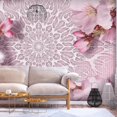 thumbnail image 1 of Tiptophomedecor Peel and Stick Zen Wallpaper Wall Mural - Pastel Mandala - Removable Wall Decals, 1 of 3