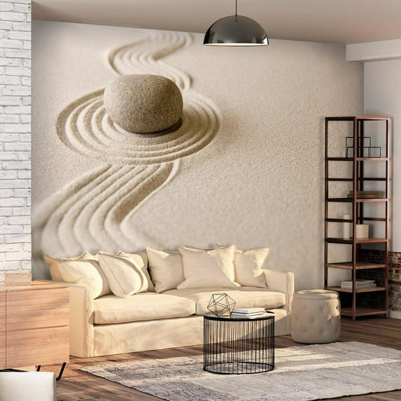 Tiptophomedecor Peel and Stick Zen Wallpaper Wall Mural - Spiritual Balance - Removable Wall Decals