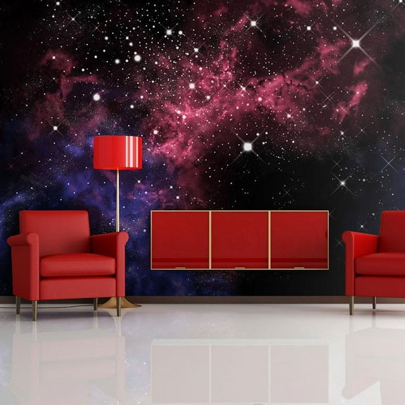 Tiptophomedecor Space Wallpaper Wall Mural - Space Stars