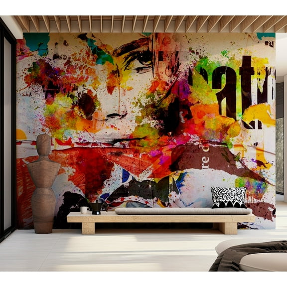 Tiptophomedecor Street Art Wallpaper Wall Mural - City Collage