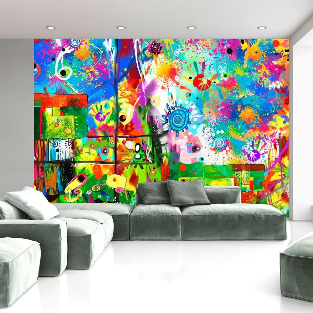 Tiptophomedecor Street Art Wallpaper Wall Mural Colorful Fantasies
