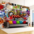 thumbnail image 1 of Tiptophomedecor Street Art Wallpaper Wall Mural - Colorful Graffiti, 1 of 4