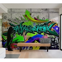 Tiptophomedecor Street Art Wallpaper Wall Mural - Colours Of A City
