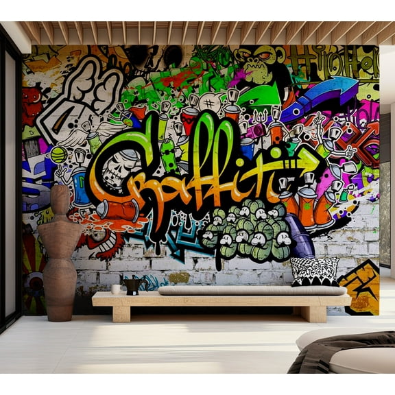 Tiptophomedecor Street Art Wallpaper Wall Mural - Graffiti On The Wall