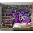 thumbnail image 1 of Tiptophomedecor Street Art Wallpaper Wall Mural - Graffiti Spray Can, 1 of 4