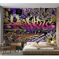 Tiptophomedecor Street Art Wallpaper Wall Mural - Hey You!
