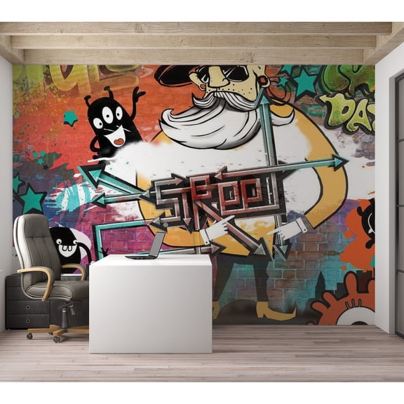 Tiptophomedecor Street Art Wallpaper Wall Mural - Street Movie