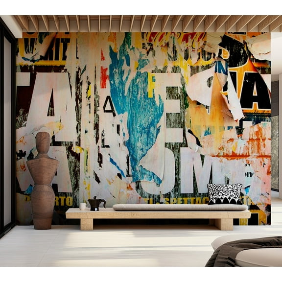Tiptophomedecor Street Art Wallpaper Wall Mural - Street Poster