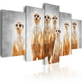 thumbnail image 1 of Tiptophomedecor Stretched Canvas Animal Art - Meerkats - Stretched & Framed Ready To Hang Art, 1 of 4