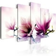 thumbnail image 1 of Tiptophomedecor Stretched Canvas Floral Art - Pink Flowers: Magnolias - Stretched & Framed Ready To Hang Art, 1 of 4