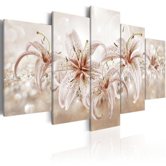 Tiptophomedecor Stretched Canvas Floral Art - The Music Of Gentleness - Stretched & Framed Ready To Hang Art