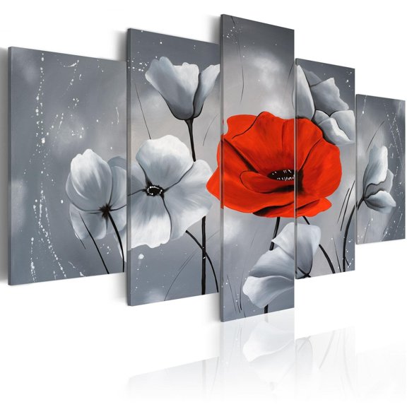 Tiptophomedecor Stretched Canvas Floral Art - Uniqueness - Stretched & Framed Ready To Hang Art