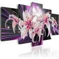 thumbnail image 1 of Tiptophomedecor Stretched Canvas Floral Art - Violet Inspiration - Stretched & Framed Ready To Hang Art, 1 of 4