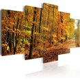thumbnail image 1 of Tiptophomedecor Stretched Canvas Landscape Art - An Alley Among Colorful Leaves - Stretched & Framed Ready To Hang Art, 1 of 4